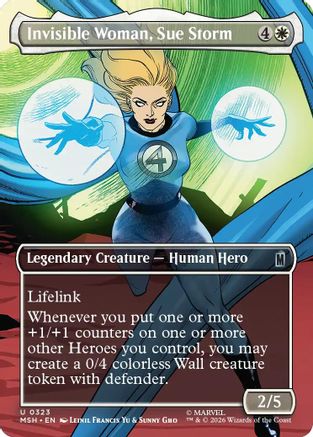 Invisible Woman, Sue Storm (Borderless) (MSH-323) - [Marvel Super Heroes]