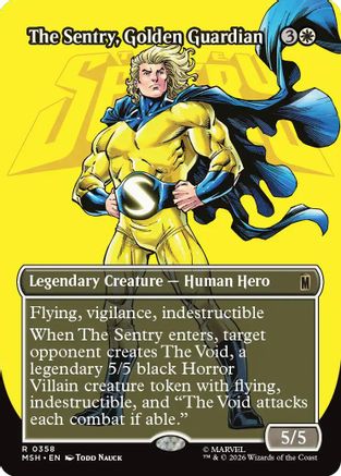 The Sentry, Golden Guardian (Borderless) (MSH-358) - [Marvel Super Heroes] Foil