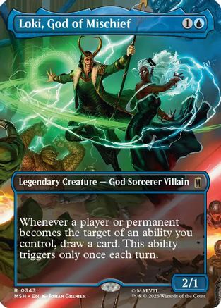 Loki, God of Mischief (Borderless) (MSH-343) - [Marvel Super Heroes]