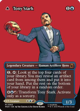 Tony Stark (Borderless) (0363) (MSH-363) - [Marvel Super Heroes] Foil