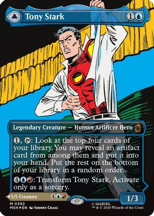 Tony Stark (Borderless) (0392) (MSH-392) - [Marvel Super Heroes] Foil