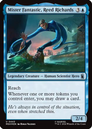Mister Fantastic, Reed Richards (Surge Foil) (MSH-445) - [Marvel Super Heroes] Foil