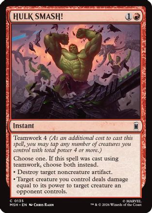 HULK SMASH! (MSH-135) - [Marvel Super Heroes] Foil