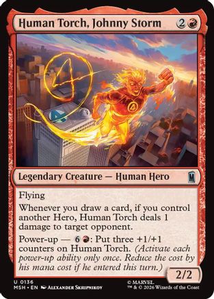 Human Torch, Johnny Storm (MSH-136) - [Marvel Super Heroes]
