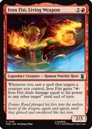 Iron Fist, Living Weapon (MSH-138) - [Marvel Super Heroes] Foil