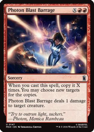 Photon Blast Barrage (MSH-147) - [Marvel Super Heroes] Foil