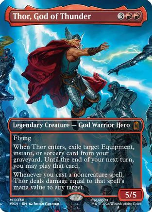 Thor, God of Thunder (Borderless) (0338) (MSH-338) - [Marvel Super Heroes]