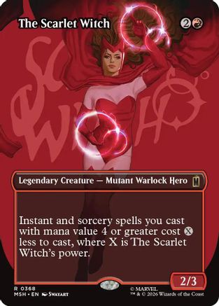 The Scarlet Witch (Borderless) (MSH-368) - [Marvel Super Heroes] Foil