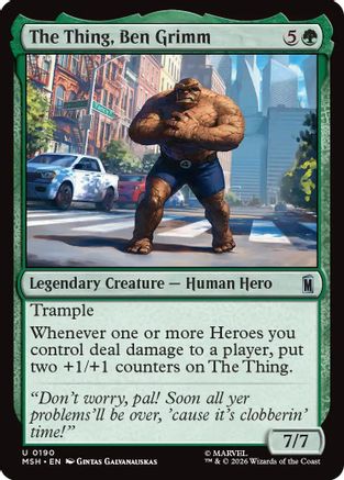 The Thing, Ben Grimm (MSH-190) - [Marvel Super Heroes]