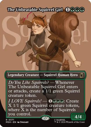 The Unbeatable Squirrel Girl (Borderless) (MSH-371) - [Marvel Super Heroes]