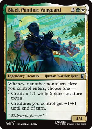 Black Panther, Vanguard (MSH-207) - [Marvel Super Heroes]