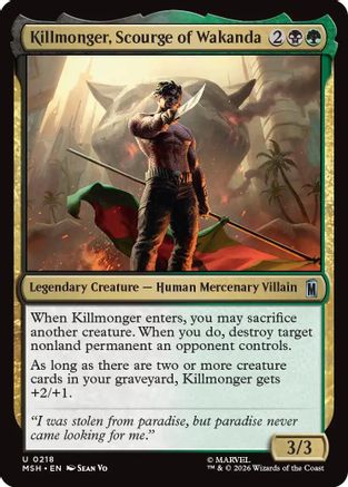 Killmonger, Scourge of Wakanda (MSH-218) - [Marvel Super Heroes] Foil