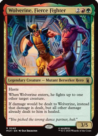 Wolverine, Fierce Fighter (MSH-240) - [Marvel Super Heroes]