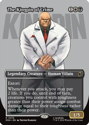 The Kingpin of Crime (Borderless) (0374) (MSH-374) - [Marvel Super Heroes] Foil