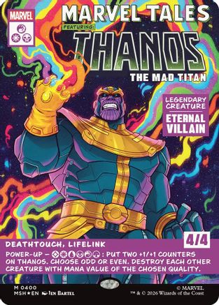 Thanos, The Mad Titan (Borderless) (0400) (MSH-400) - [Marvel Super Heroes] Foil