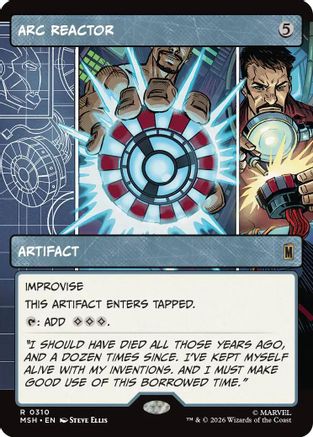 Arc Reactor (Borderless) (MSH-310) - [Marvel Super Heroes] Foil