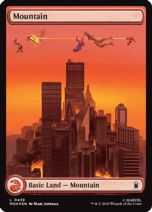 Mountain (0439) (Surge Foil) (MSH-439) - [Marvel Super Heroes] Foil