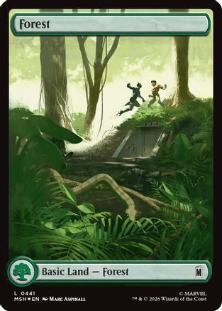 Forest (0441) (Surge Foil) (MSH-441) - [Marvel Super Heroes] Foil