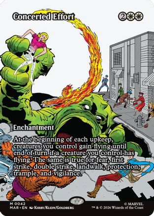Concerted Effort (Borderless) (MAR-042) - [Marvel Universe Eternal-Legal]