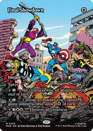 Final Showdown (Borderless) (MAR-045) - [Marvel Universe Eternal-Legal] Foil