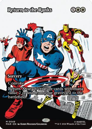 Return to the Ranks (Borderless) (MAR-048) - [Marvel Universe Eternal-Legal] Foil