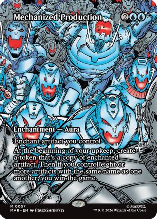 Mechanized Production (Borderless) (MAR-057) - [Marvel Universe Eternal-Legal] Foil