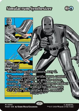 Simulacrum Synthesizer (Borderless) (MAR-061) - [Marvel Universe Eternal-Legal]