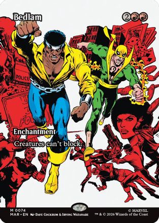 Bedlam (Borderless) (MAR-074) - [Marvel Universe Eternal-Legal] Foil