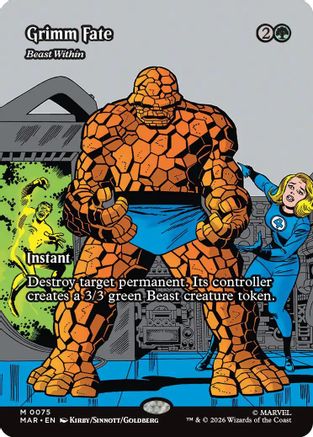 Grimm Fate - Beast Within (Borderless) (MAR-075) - [Marvel Universe Eternal-Legal]