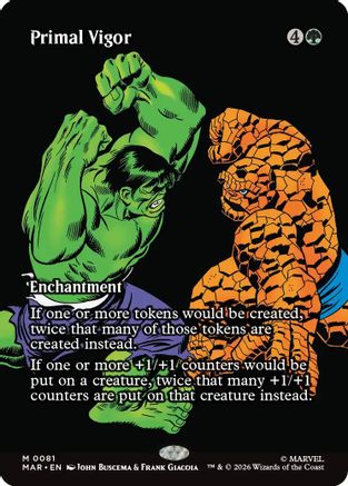 Primal Vigor (Borderless) (MAR-081) - [Marvel Universe Eternal-Legal]