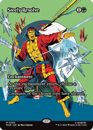 Steely Resolve (Borderless) (MAR-083) - [Marvel Universe Eternal-Legal]