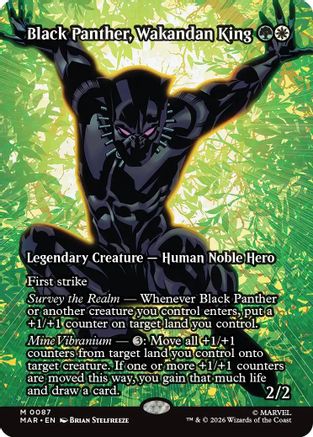 Black Panther, Wakandan King (Borderless) (MAR-087) - [Marvel Universe Eternal-Legal]