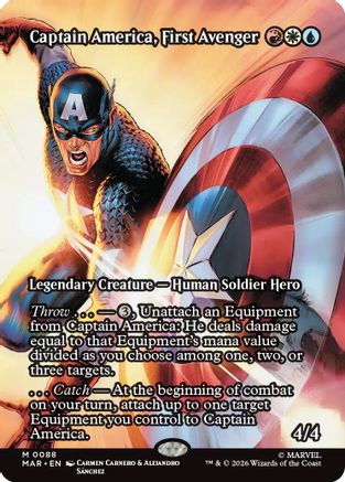 Captain America, First Avenger (Borderless) (MAR-088) - [Marvel Universe Eternal-Legal]