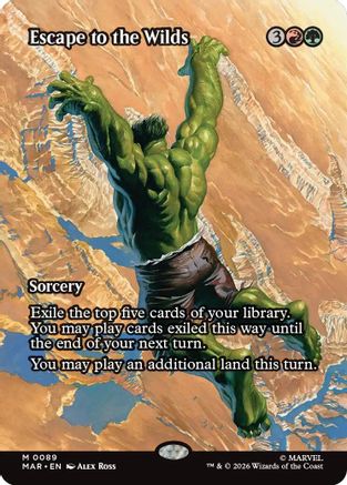 Escape to the Wilds (Borderless) (MAR-089) - [Marvel Universe Eternal-Legal]