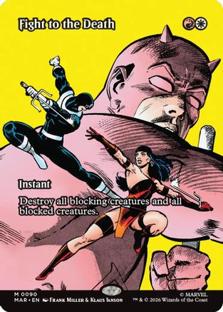 Fight to the Death (Borderless) (MAR-090) - [Marvel Universe Eternal-Legal] Foil