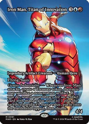 Iron Man, Titan of Innovation (Borderless) (MAR-091) - [Marvel Universe Eternal-Legal]