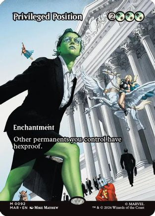 Privileged Position (Borderless) (MAR-092) - [Marvel Universe Eternal-Legal] Foil