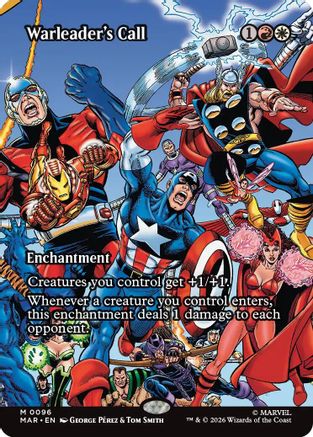 Warleader's Call (Borderless) (MAR-096) - [Marvel Universe Eternal-Legal]