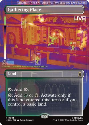 Gathering Place (Borderless) (MSH-381) - [Marvel Super Heroes]