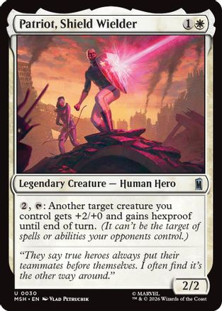 Patriot, Shield Wielder (MSH-030) - [Marvel Super Heroes] Foil