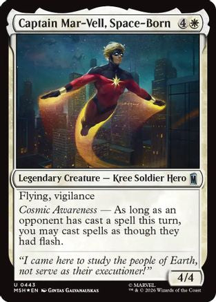 Captain Mar-Vell, Space-Born (Surge Foil) (MSH-443) - [Marvel Super Heroes] Foil