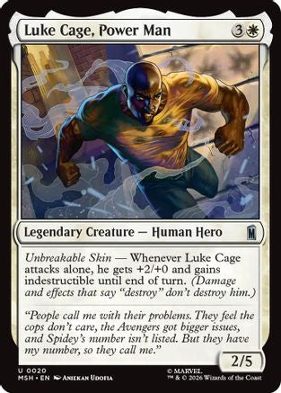 Luke Cage, Power Man (MSH-020) - [Marvel Super Heroes] Foil