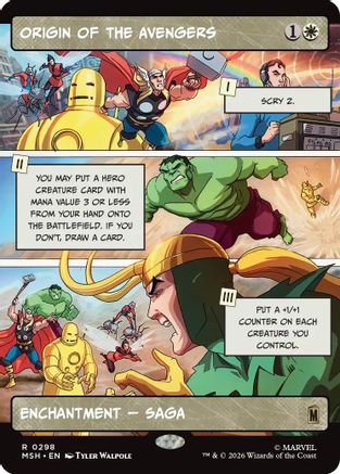 Origin of the Avengers (Borderless) (MSH-298) - [Marvel Super Heroes] Foil