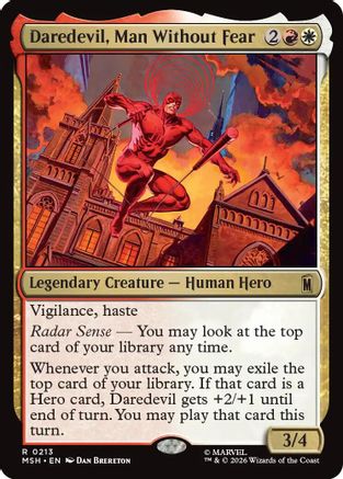 Daredevil, Man Without Fear (MSH-213) - [Marvel Super Heroes] Foil