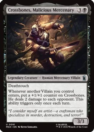 Crossbones, Malicious Mercenary (MSH-091) - [Marvel Super Heroes] Foil