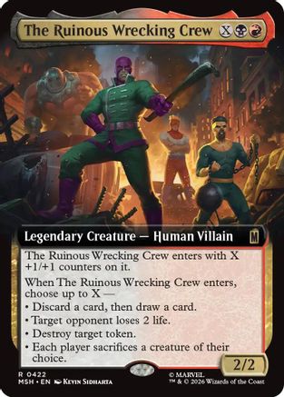 The Ruinous Wrecking Crew (Extended Art) (MSH-422) - [Marvel Super Heroes]
