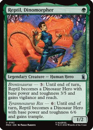 Reptil, Dinomorpher (MSH-182) - [Marvel Super Heroes]
