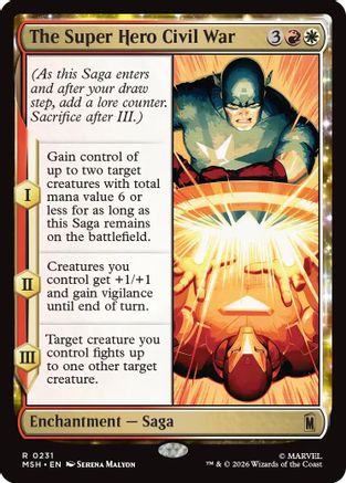 The Super Hero Civil War (MSH-231) - [Marvel Super Heroes] Foil