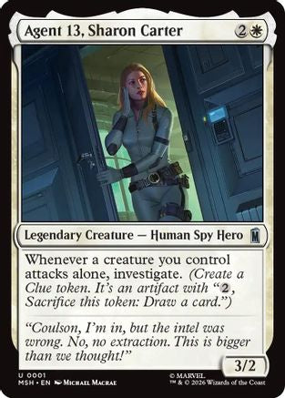 Agent 13, Sharon Carter (MSH-001) - [Marvel Super Heroes]