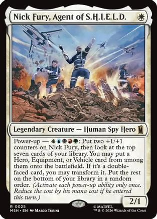 Nick Fury, Agent of S.H.I.E.L.D. (MSH-025) - [Marvel Super Heroes]